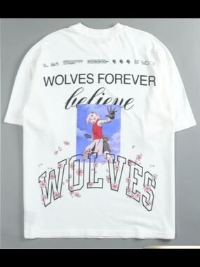 Darc Sport x Naruto Shippuden Wolves Forever Believe Graphic Tee